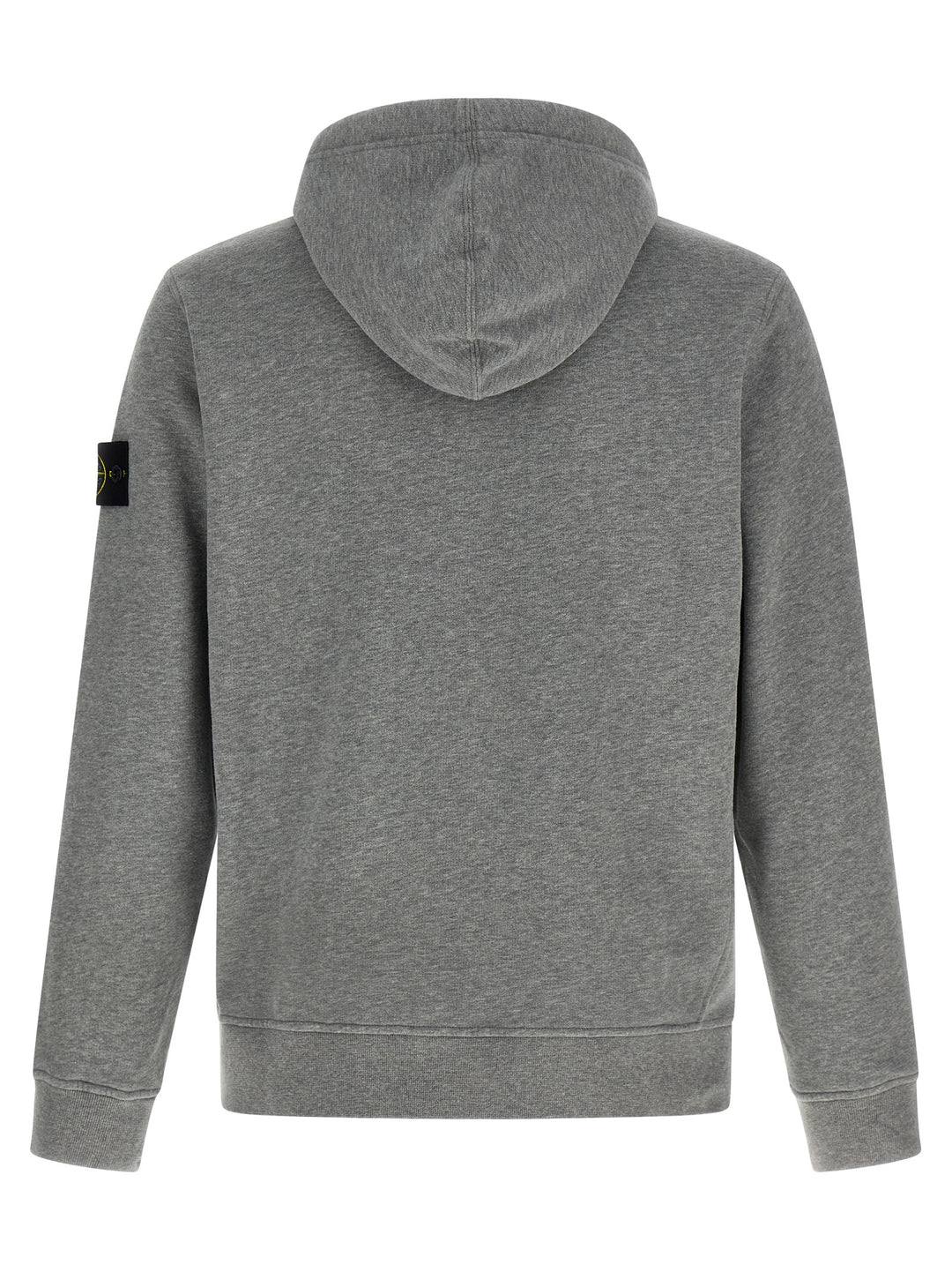 Stone Island Logo Badge Hoodie Felpe - Grigio | 0f7e42faca0680e13deff1d1b2089a1283095d18