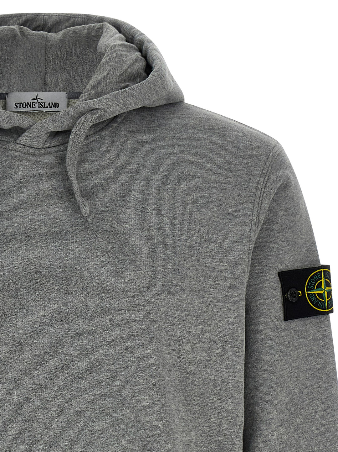 Stone Island Logo Badge Hoodie Felpe - Grigio | ea30ed040ba521d80b501b1cca5ab20223673308