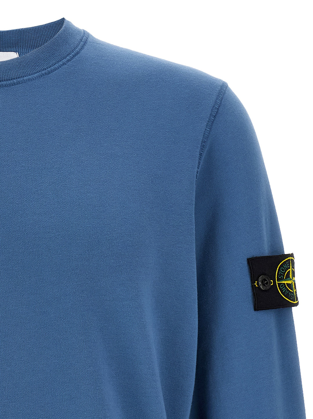 Stone Island Logo Badge Felpe - Blu | 931083f78d4b33d97aea9faff8928f0b29fb7df0