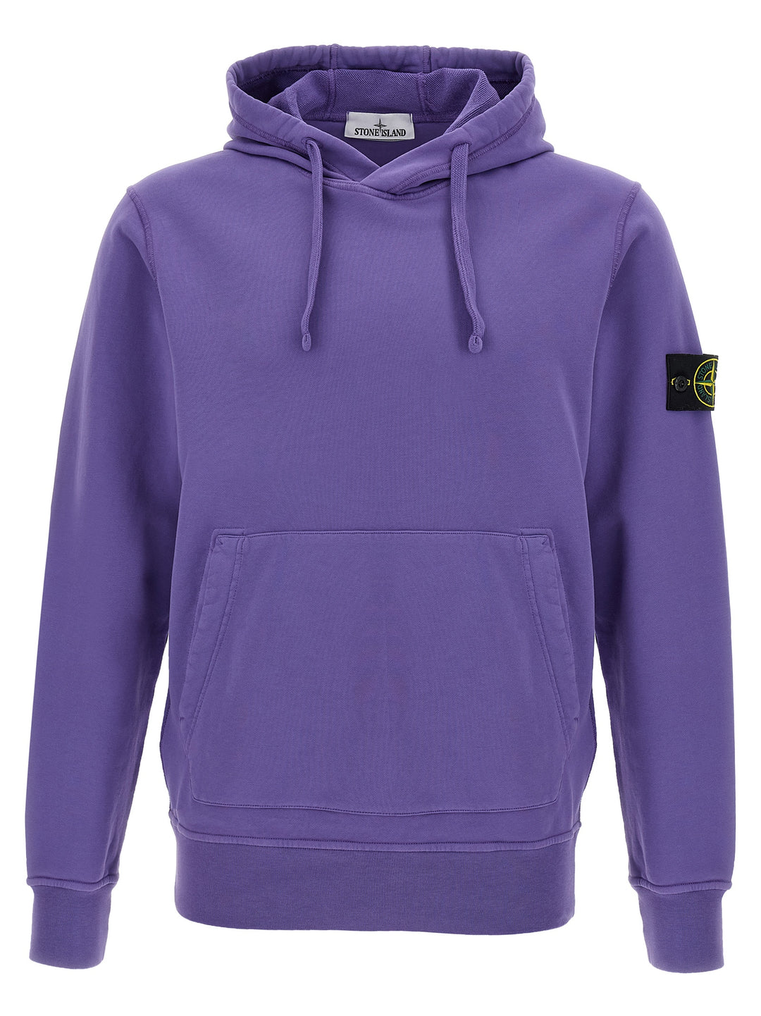 Stone Island Logo Badge Hoodie Felpe - Viola | 9db9ac9067c857f1651c06424175aa127ce9f2d3