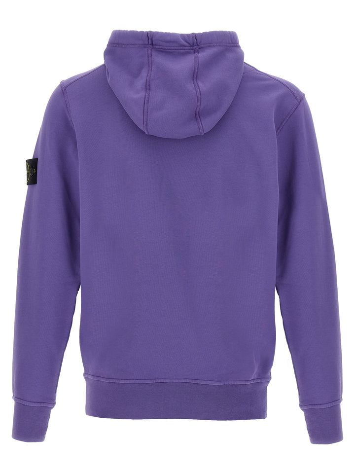 Stone Island Logo Badge Hoodie Felpe - Viola | cbeb7b6a7da5145fc8a3fb727bcc4959063486d7