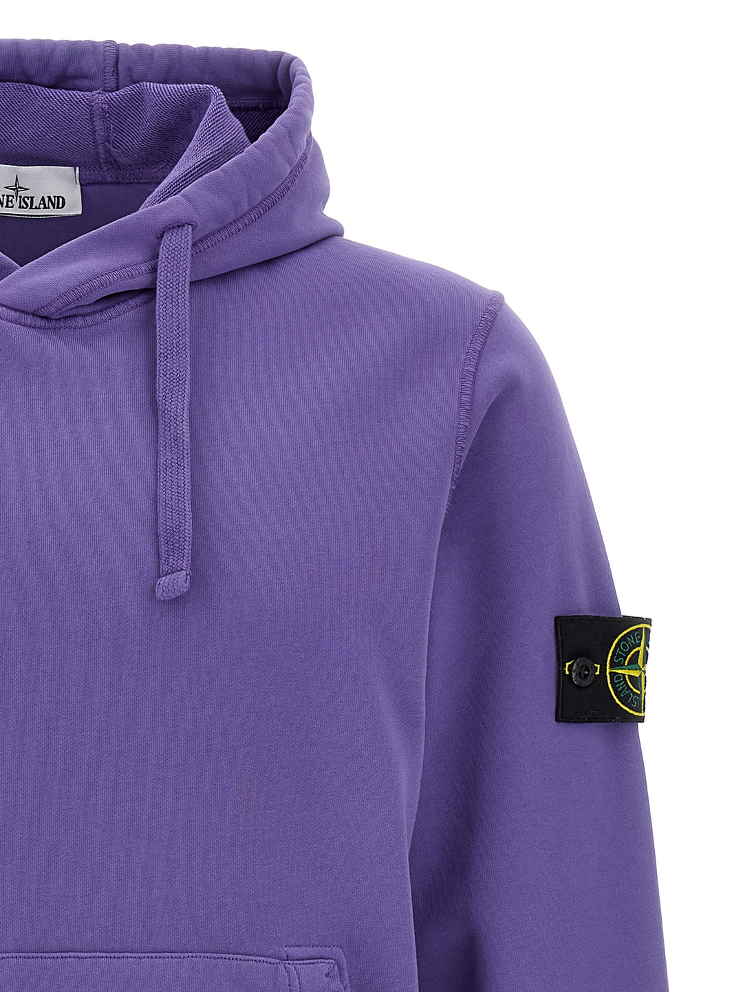 Stone Island Logo Badge Hoodie Felpe - Viola | 4dcf7b55c53fb520bb40809e8cc0a3ff8eea75a0
