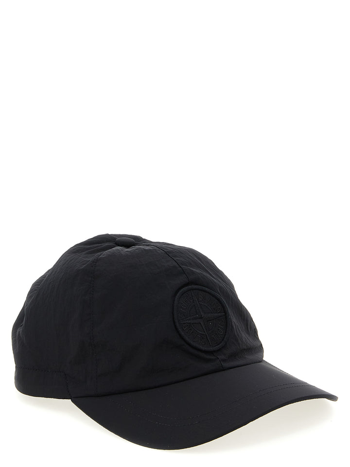 Stone Island Logo Patch Cap Cappelli - Nero | 52c70f7dcd37c6ad87dc2ce3cefd205f3b4ed2b6