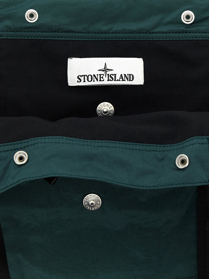Stone Island Logo Patch Shopping Bag Tote - Verde | 8003eb9f91cce09de2d838b0e2f7066723e2bcb3