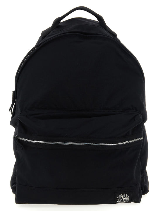 Logo Patch Backpack Zaini E Valigie Nero
