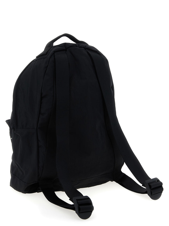 Stone Island Logo Patch Backpack Zaini e Valigie - Nero | 2b24e4811349ed2fde8bfae5afdcd537318d88f0