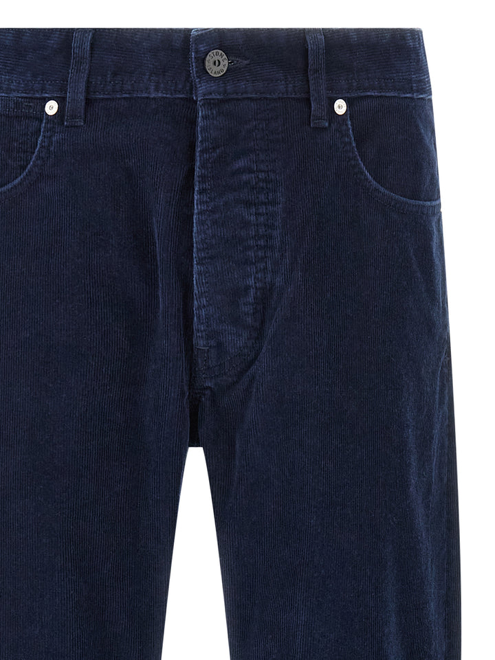 Stone Island Corduroy Pantaloni - Blu | 74e6e869aca19e52cd28c87c034e5fdfa5aa9002