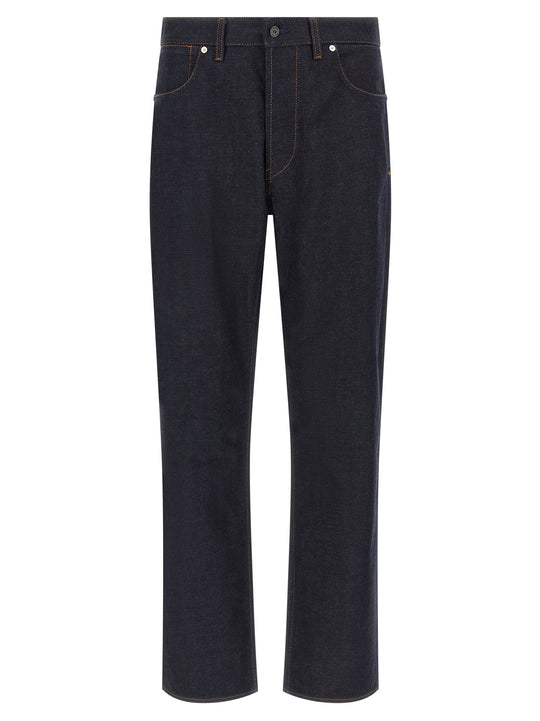 Indigo Denim-Rinsed Jeans Blu