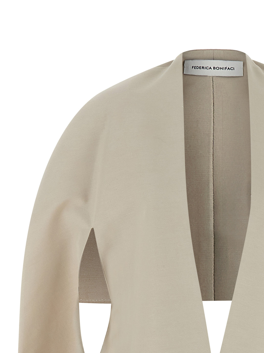 Federica Bonifaci Asymmetrical Cape Mantelle - Grigio | 5b35b741db435883b797b3b20578a0ef887c94d2