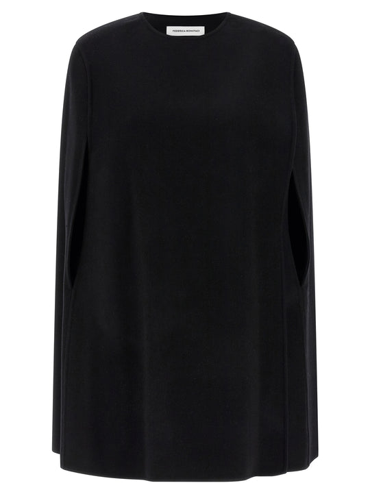 Wrap Cape Mantelle Nero