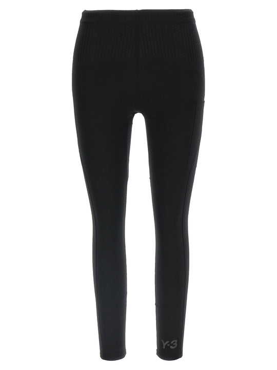 Y-3 Running Leggings Nero
