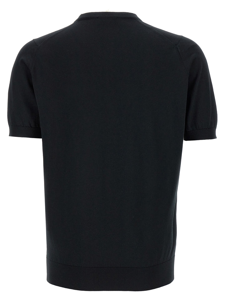 John Smedley Kempton T shirt - Nero | 9f373a4b74e041b4d79ac95a554bbee6dbd70e48