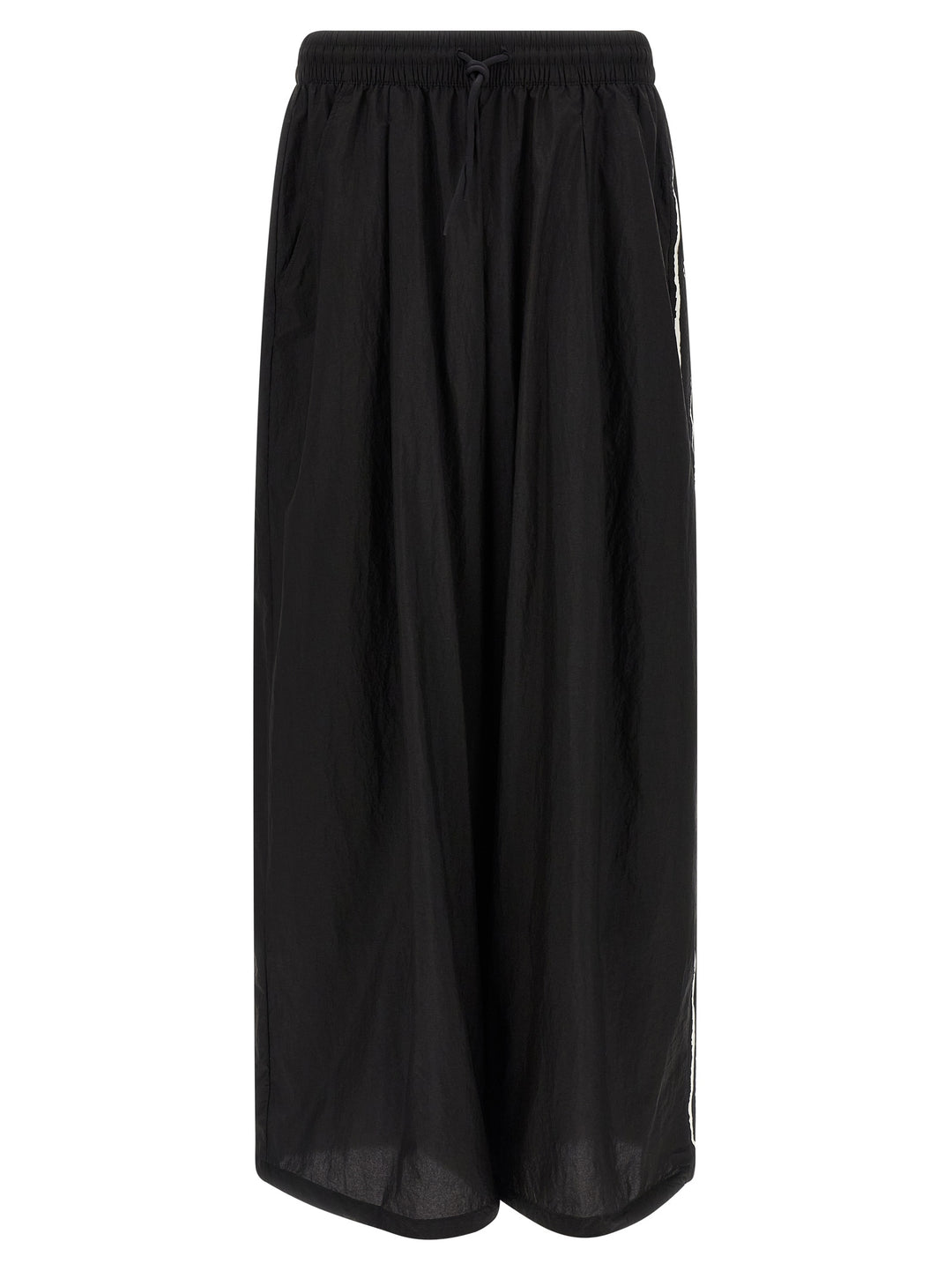 Y-3 Y-3 Raw Edge 3 Stripe Wide Pantaloni - Nero | e7e6589c6733f7d6aa1e0e7f69b66dc62acef5c6