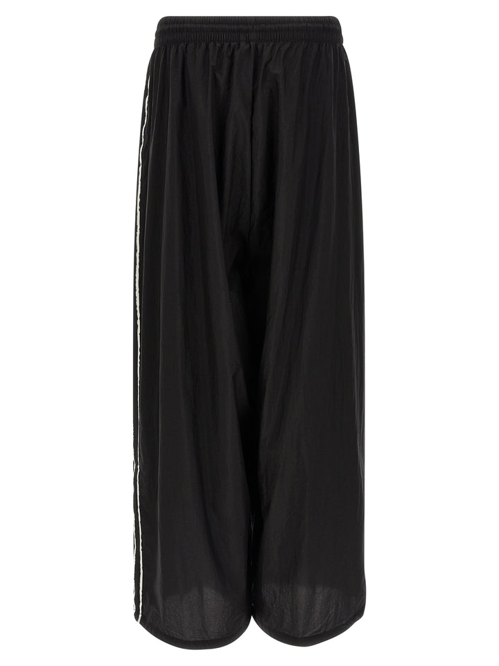 Y-3 Y-3 Raw Edge 3 Stripe Wide Pantaloni - Nero | 21346e8e93177c17a11474ec315fbdc25c289b26