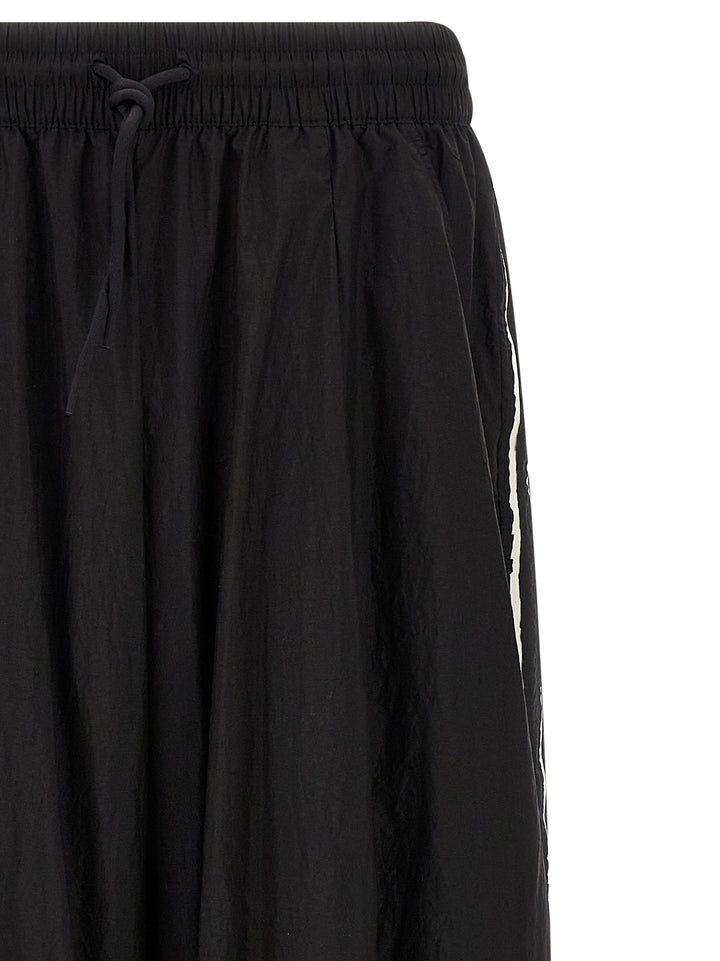 Y-3 Y-3 Raw Edge 3 Stripe Wide Pantaloni - Nero | d4628a167cb2ffc8d6afad4ae988e7b794db6c0a