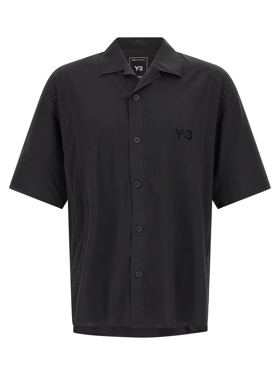 Y-3 Vinyl Logo Shirt Camicie - Nero | d3dede3d50e1925d8256cb778d38ecb9dded9dd9