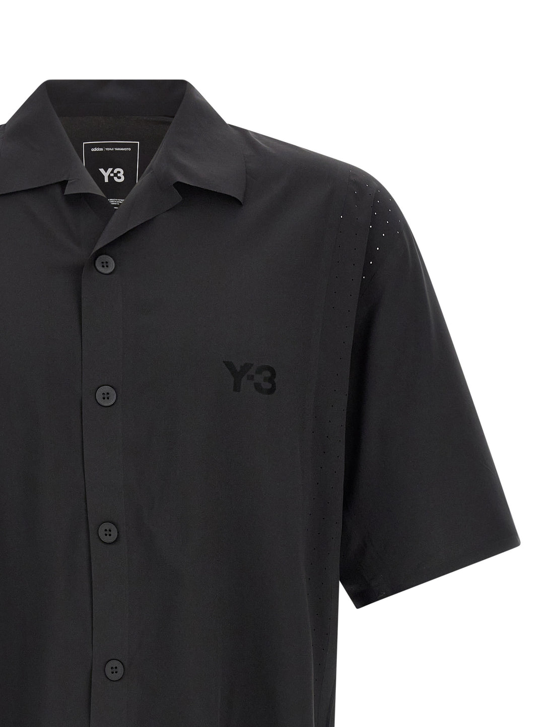 Y-3 Vinyl Logo Shirt Camicie - Nero | 0b095afcdcc73558a73176e272981660af890569