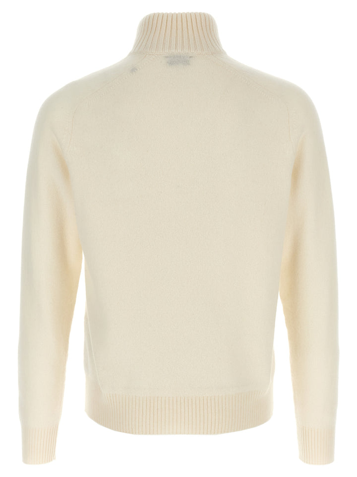 Tom Ford Half Zip Sweater Maglioni - Bianco | bc85ed1d75d3edd001ec56987024aaefb61cc471