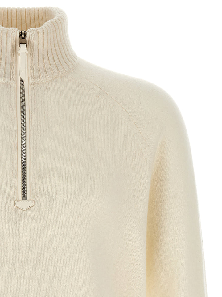 Tom Ford Half Zip Sweater Maglioni - Bianco | bb32f2d2c155924824744d9342be36857867a18e