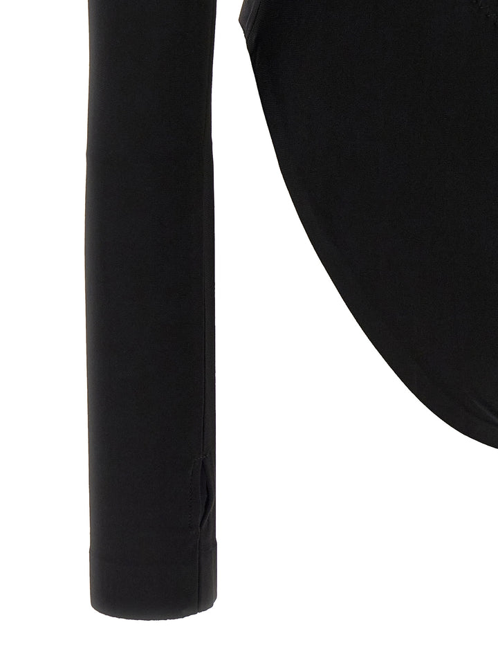 Norma Kamali Body Cut-Out Top - Nero | f888d4efede8bf80279e1ebb55946273aafa386a