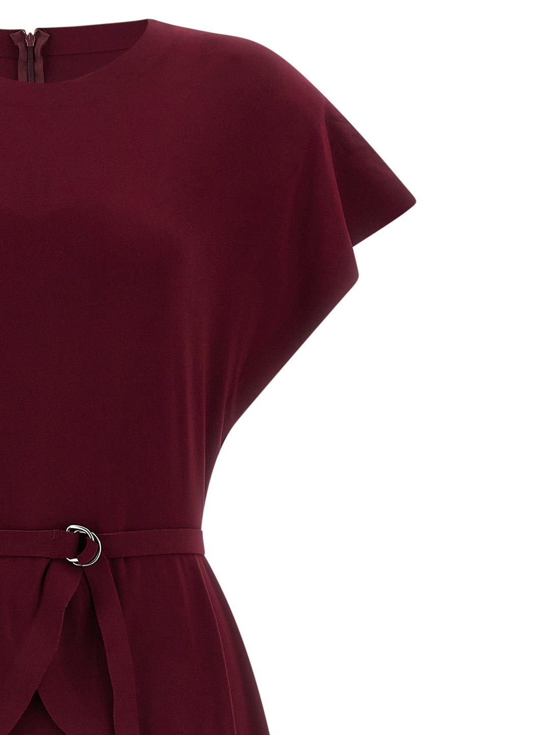 Norma Kamali Peplum Dress Abiti - Bordeaux | aa447c7fbc8567ce312afeefb229f393aa97442a