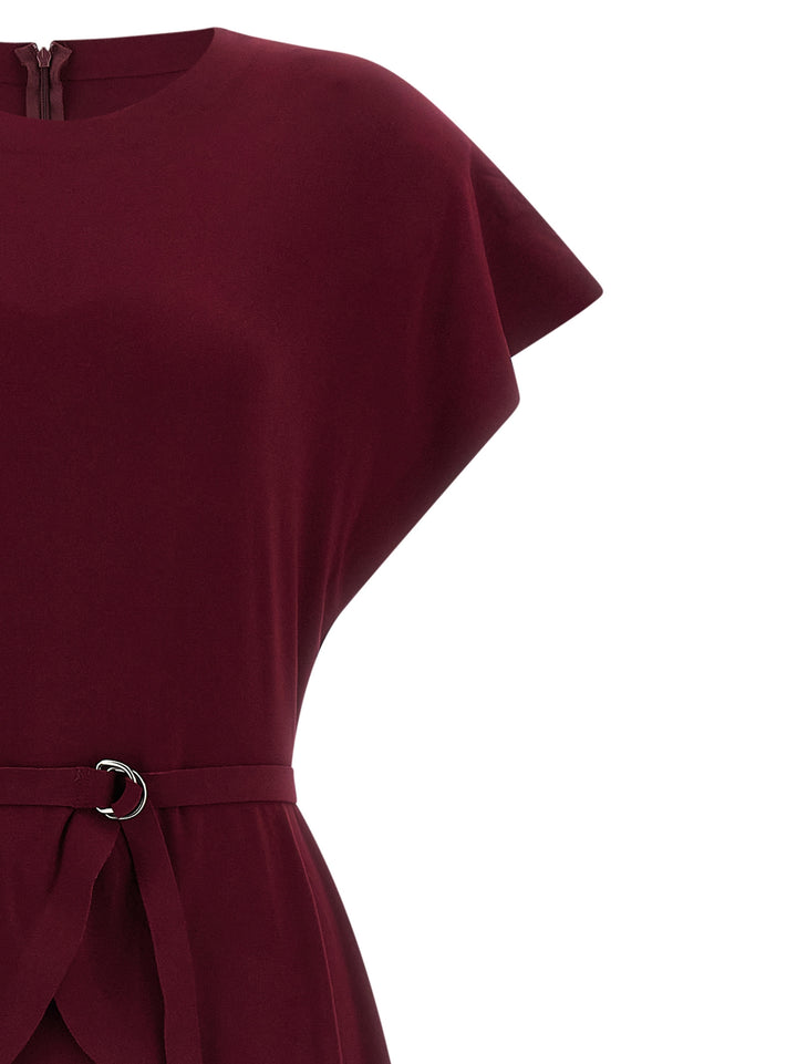 Norma Kamali Peplum Dress Abiti - Bordeaux | aa447c7fbc8567ce312afeefb229f393aa97442a