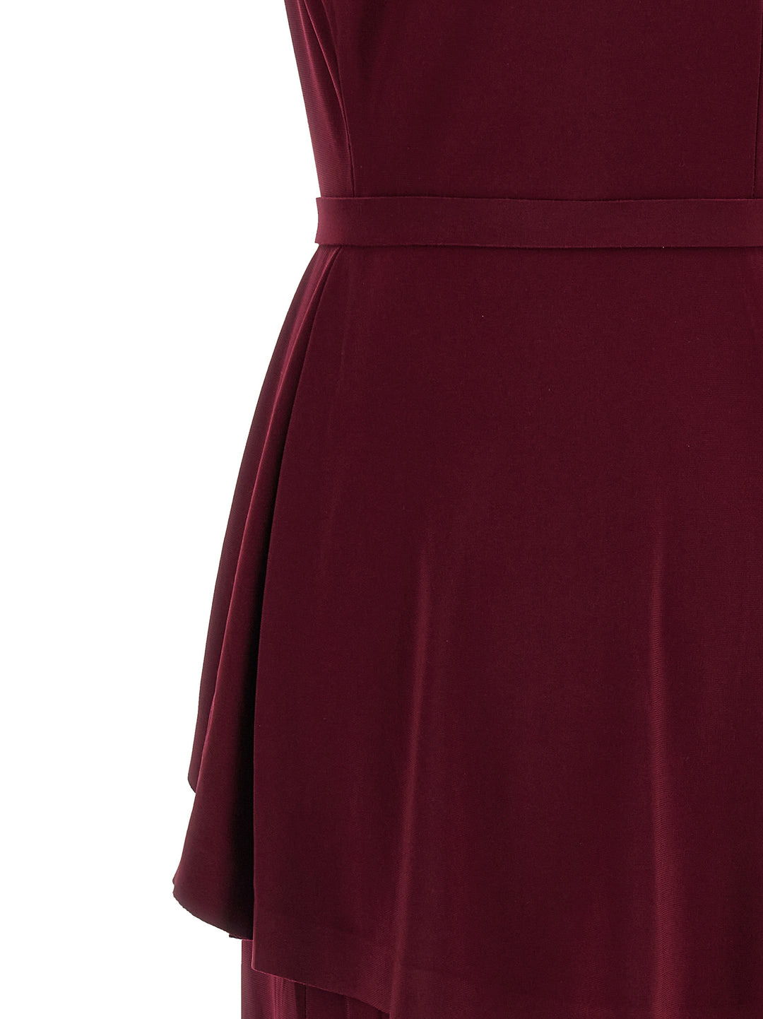Norma Kamali Peplum Dress Abiti - Bordeaux | 931bd334ce2ea0d446eaf5c7645bacd8a916430f