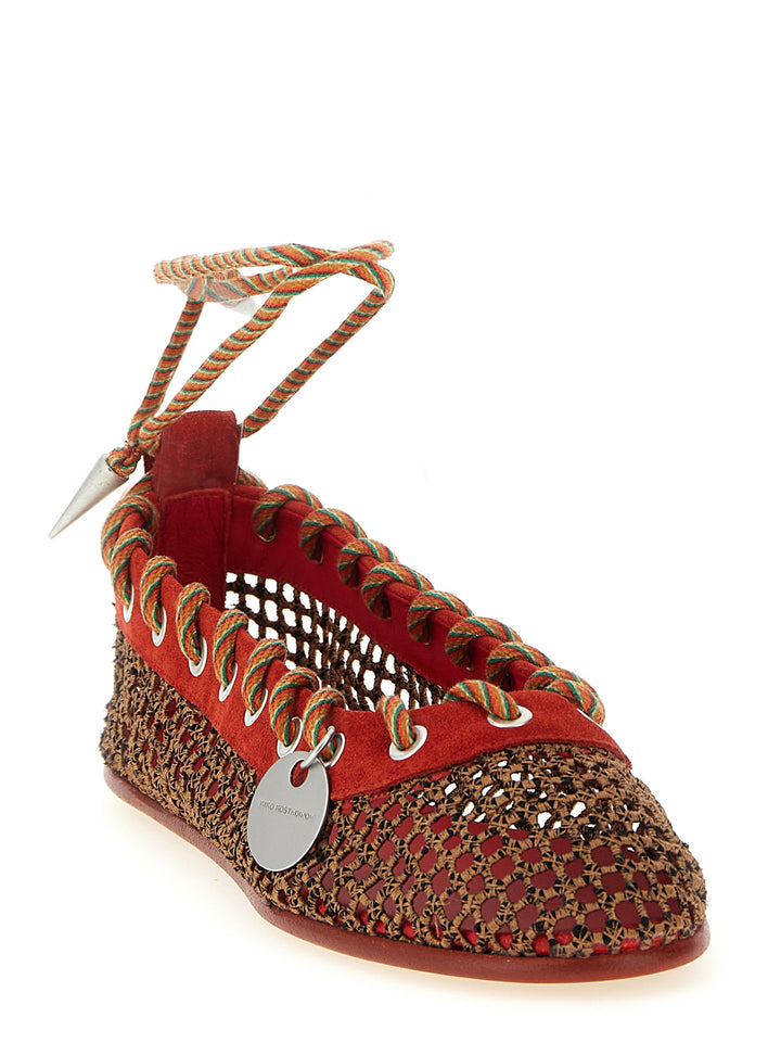 Kiko Kostadinov Reticella Flat shoes - Rosso | 226280049ddb664da9a0aa378280ff5ca438305c