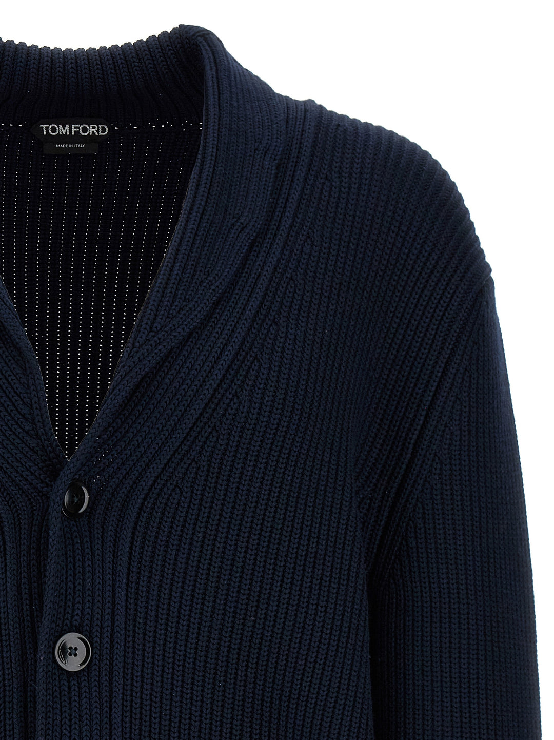 Tom Ford Silk Cardigan Maglioni - Blu | 80ab6835f1654480371c85d476bf887862f0d7d4