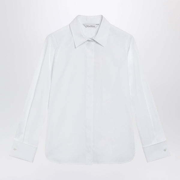 White Cotton Shirt With Logo