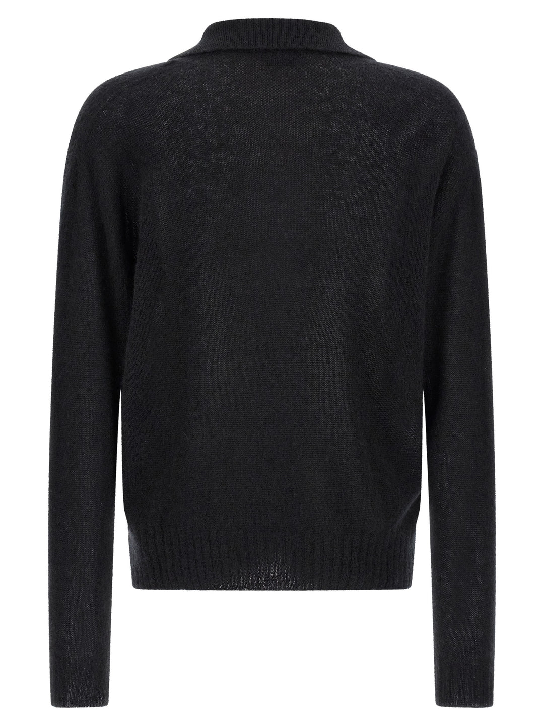 Tom Ford Cashmere And Silk Polo Shirt Maglioni - Nero | 1cb0502a9e9aca211a19c3028f0b09e74e00c731