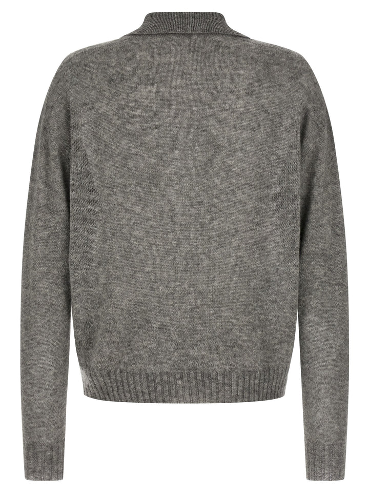 Tom Ford Cashmere And Silk Polo Shirt Maglioni - Grigio | cacab048c160736ac5844c3a72d73d8f86692ba7