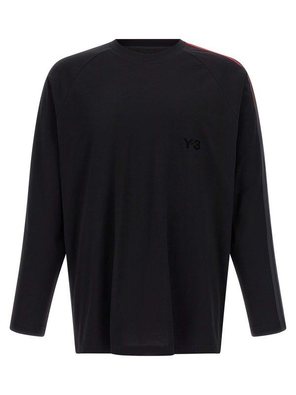 Y-3 Oversized Gradient Stripes T Shirt Nero