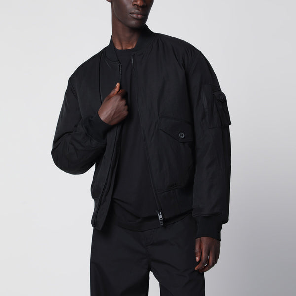Y-3 Bomber Jacket In Black Nylon