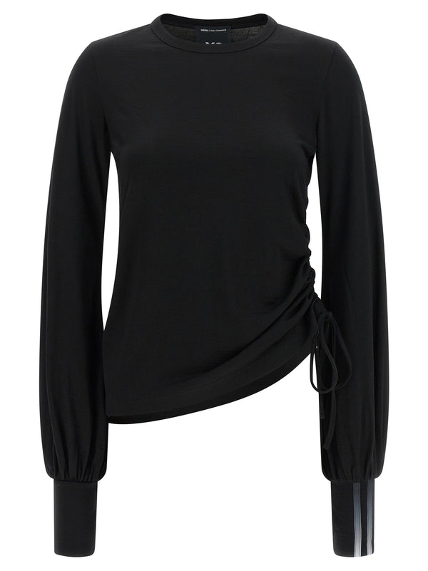 Draped Cut T Shirt Nero
