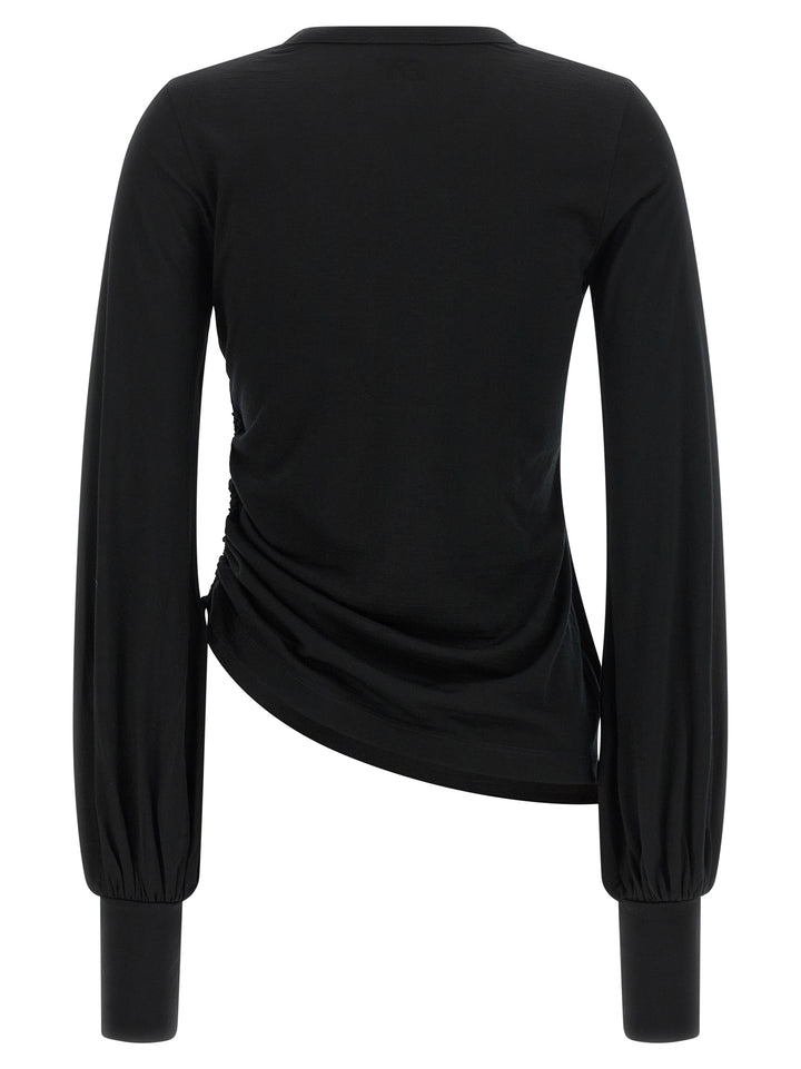 Y-3 Draped Cut T shirt - Nero | aa001e67af42d548e69cc62cb6b1b9687273d9b3