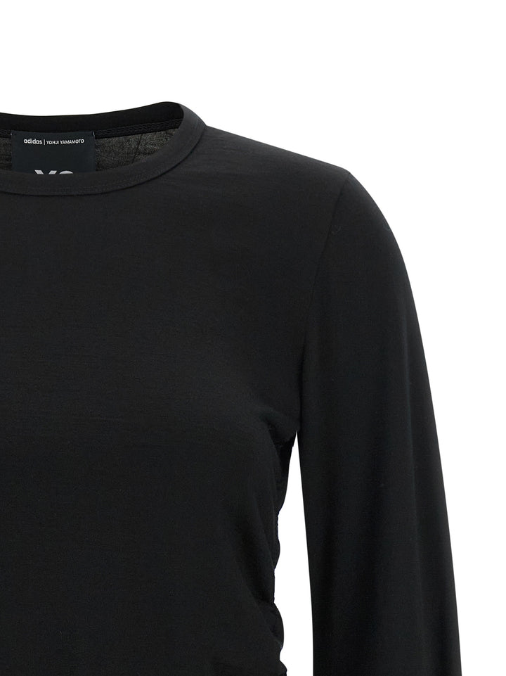 Y-3 Draped Cut T shirt - Nero | a69715350905741f81626b6cdbef6733f0326218