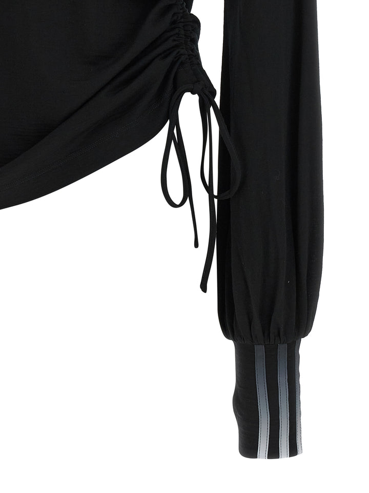 Y-3 Draped Cut T shirt - Nero | b569d01131cbfd32751d609678af8572dfc69c16