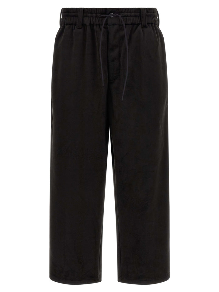 Y-3 Velvet Effect Joggers Pantaloni - Nero | bb4e81ed340487463887ffb9e70d3fb2beed9a26
