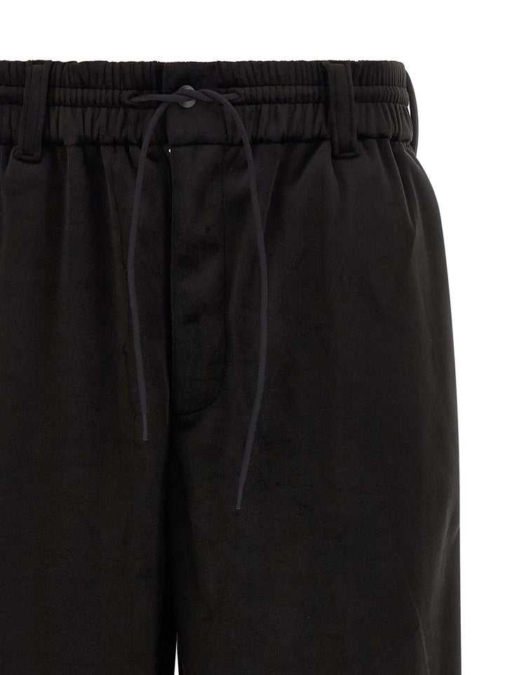 Y-3 Velvet Effect Joggers Pantaloni - Nero | 191f53655de306a4e59147386ee9f01114adaf57