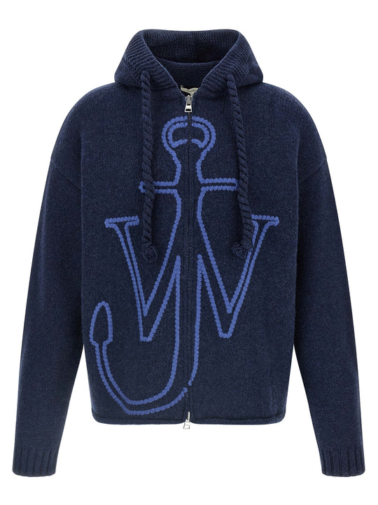 Anchor Embroidery Felpe Blu