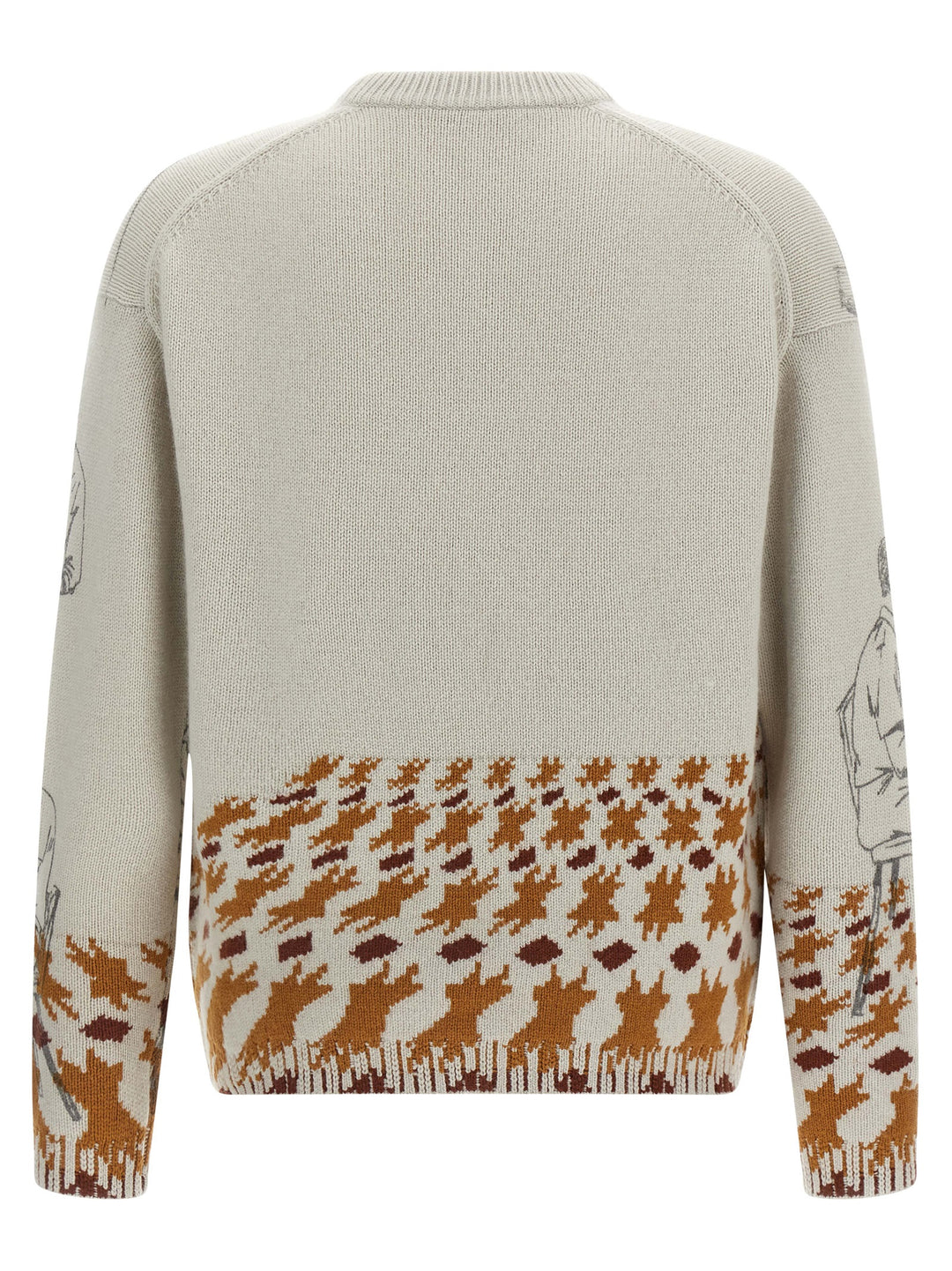J.W. Anderson Jacquard Pattern Sweater Maglioni - Grigio | d96641b6dfac61bb6e2a201bab7c0d27a644bc18