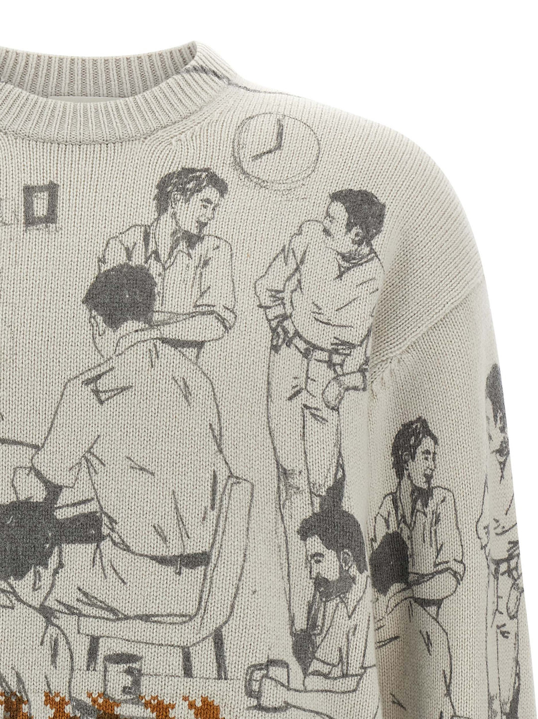 J.W. Anderson Jacquard Pattern Sweater Maglioni - Grigio | b81881f472ed9fdb07d01f5664b33b9105bfb0c0