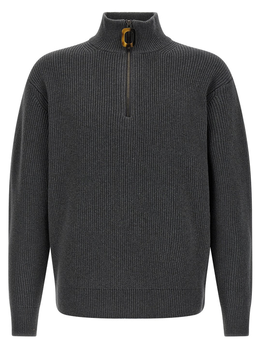 Half-Zip Sweater Maglioni Grigio