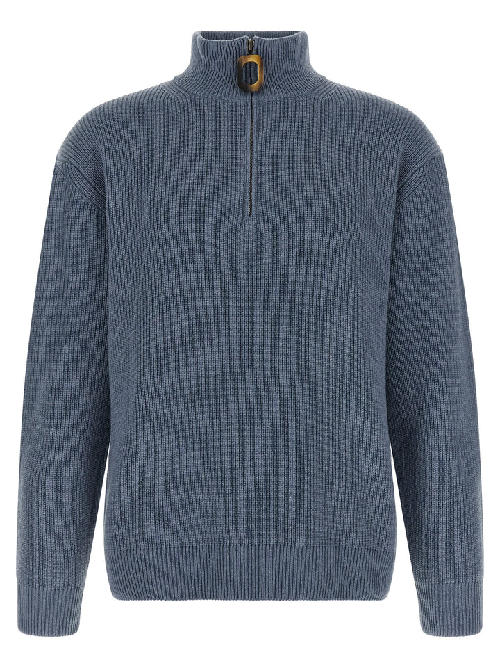 J.W. Anderson Half-Zip Sweater Maglioni - Blu | 72a72a871fb5837078067fd7b089f3bb902eecf2