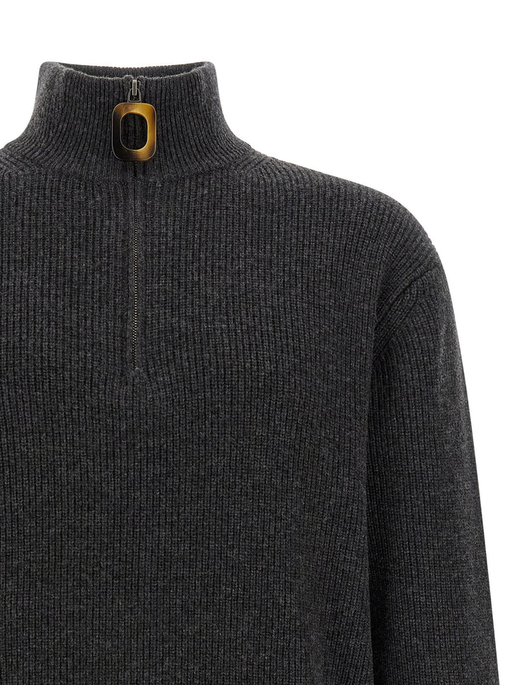 J.W. Anderson Half-Zip Sweater Maglioni - Grigio | 69e734727781171a7ec20756d3cfaa139e515e8a