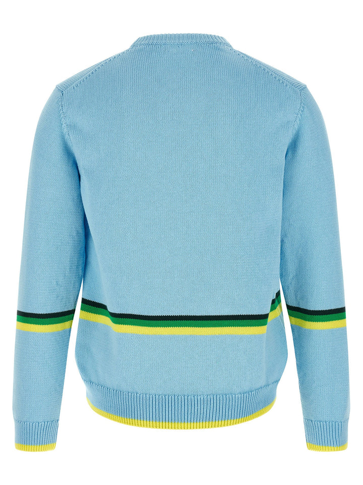 J.W. Anderson Car Maglioni - Celeste | d50a341eef0e8e4f953da905c6c33f46b2a1ae47