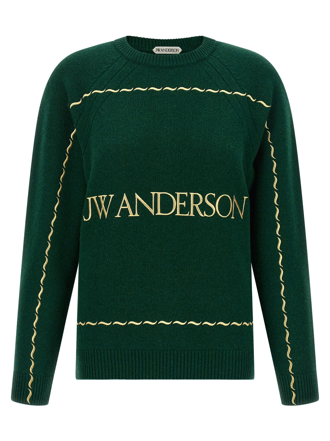 J.W. Anderson Logo Embroidery Sweater Maglioni - Verde | d9175e66ec9870a6110d11c82197f0cc3a38bc2c