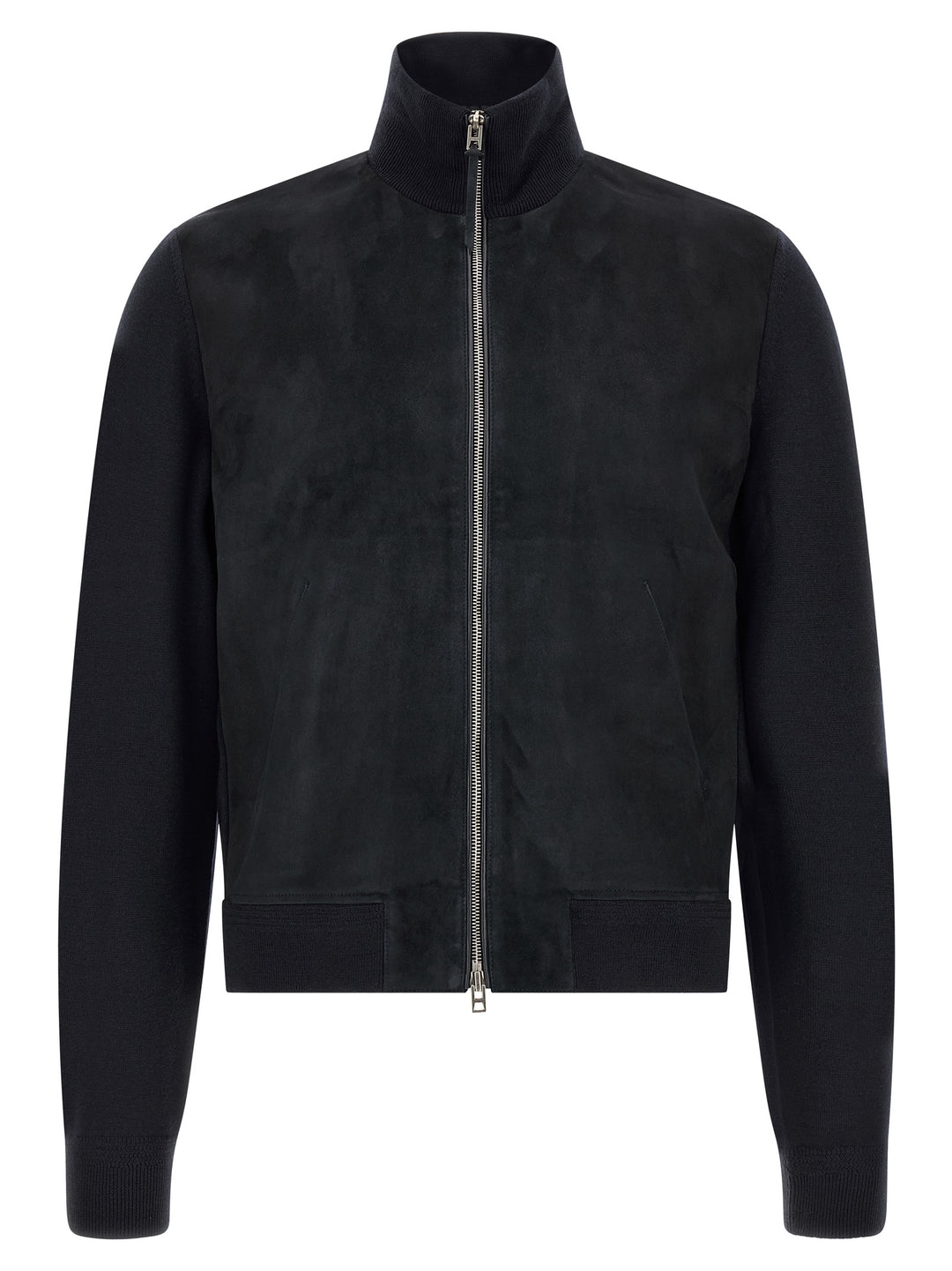 Tom Ford Two-Material Cardigan Maglioni - Blu | ca871d2571ed7dcb082b2137aa65a1de0452c7f2