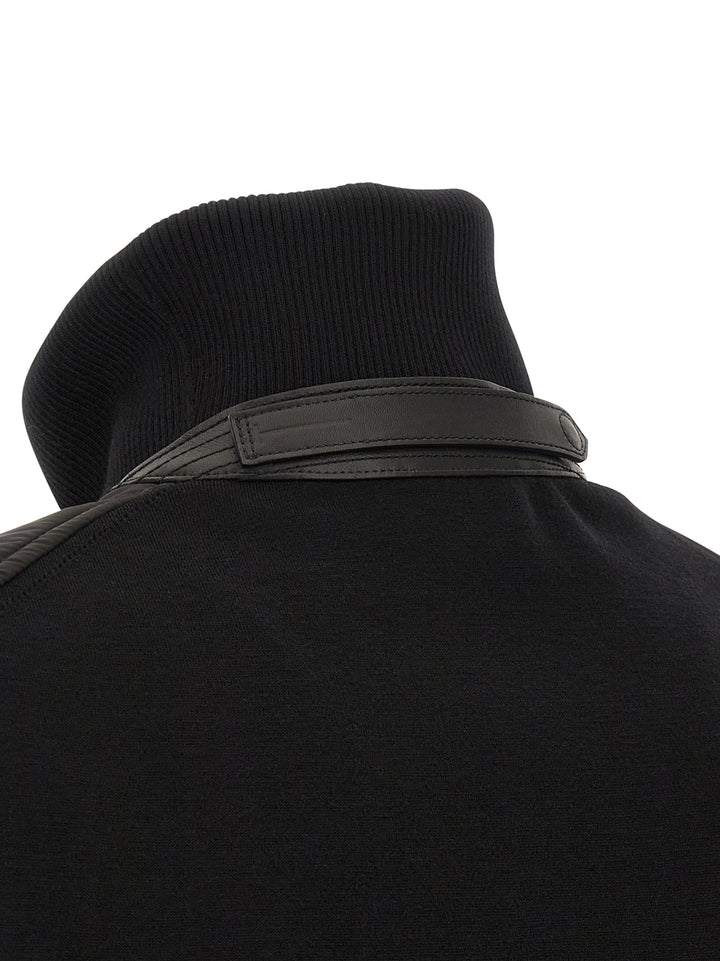 Tom Ford Merino Wool Bomber Jacket Puffer Jackets - Nero | f1379384f72d23633053f4aed55fe6c2d640e9f3